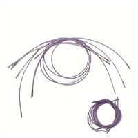 2Pc interchangeable circular knitting needle Connecting line Spiral pattern metal connector 20 30 40cm60cm80cm100cm needle plugs