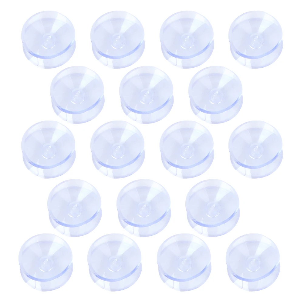 

30pcs Non-slip Mat Double Sided Suction Cups Glass Table Spacers Pvc Transparent Pad For Tabletop Suction Cups Reusable Durable
