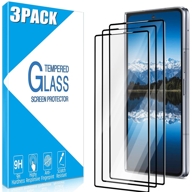 3-1Pcs Tempered Glass for Samsung Galaxy Z Fold 6 5 4 3 Screen Protector Film HD Full Cover Protective Films For Zfold5 ZFold4