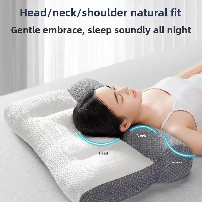 Reverse traction pillow pillow core cervical spine protection sleep pillow special adult student dormitory