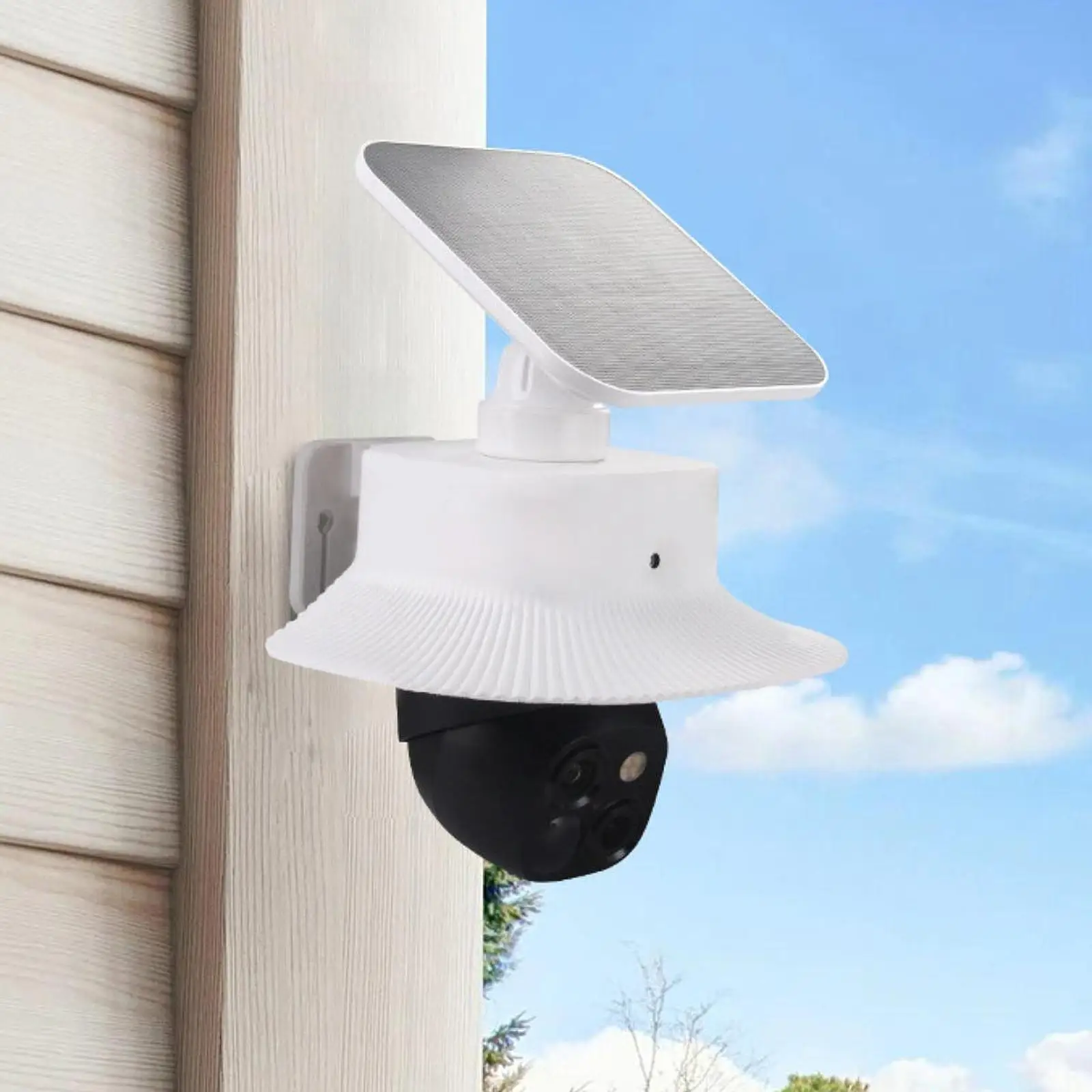 Camera Cover Shield Sun Rain Shade Weatherproof Camera Top Cover Snowproof Dustproof Camera Housing for Outside Outdoor