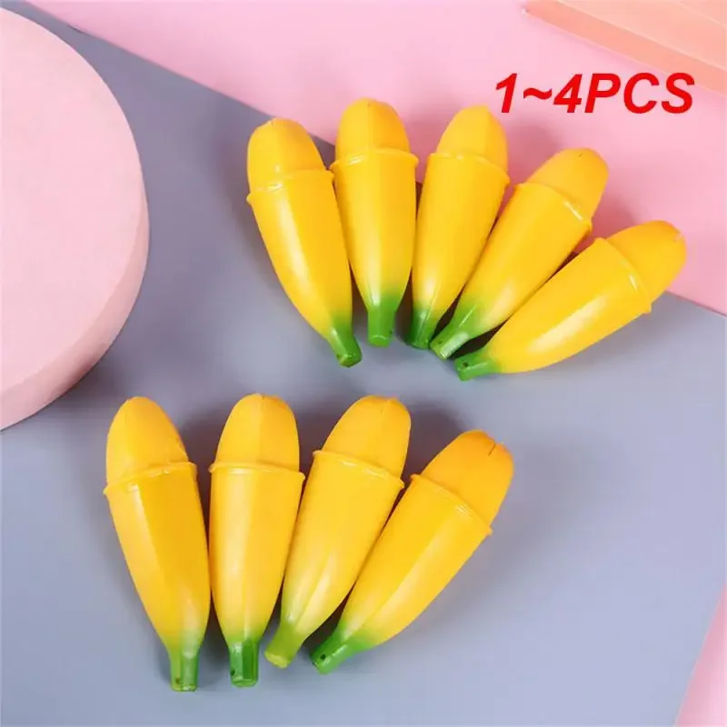 

1 ~ 4 шт. декомпрессионный мяч с высокой имитацией градуса, желтые игрушки для снятия стресса, разстегивающиеся игрушки, удобные Tpr Pinch Le