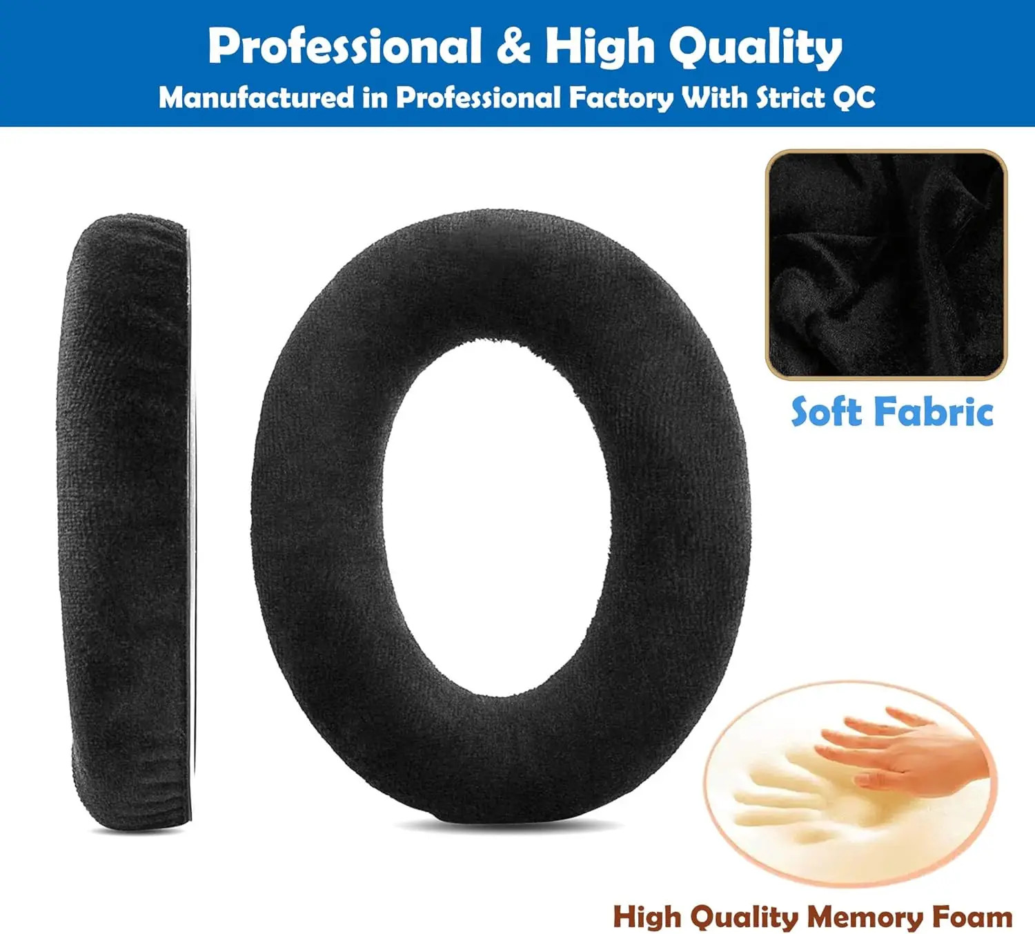 交換用ソフトイヤーパッド,hzp 41 pc 363d hzp 26 pc 360 g4me one pc373dゲームワンヘッドセットと互換性があります