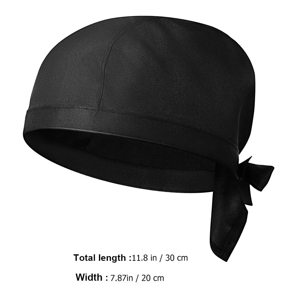 8 Pcs Chef Hat Bonnet with Ties Cap Casque Caps for Men Chief Cooks Uniform Serving Hats Outdoor Man