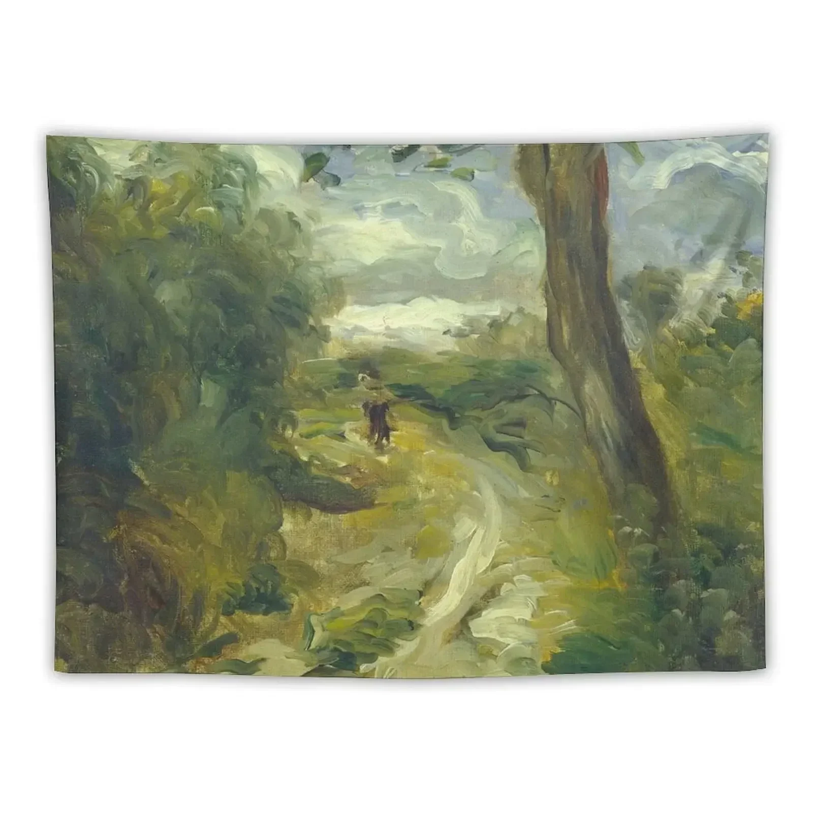 Auguste Renoir, Landscape between Storms, 1874/1875 Painting Tapestry Wall Decoration Items Bedroom Decor Aesthetic Tapestry