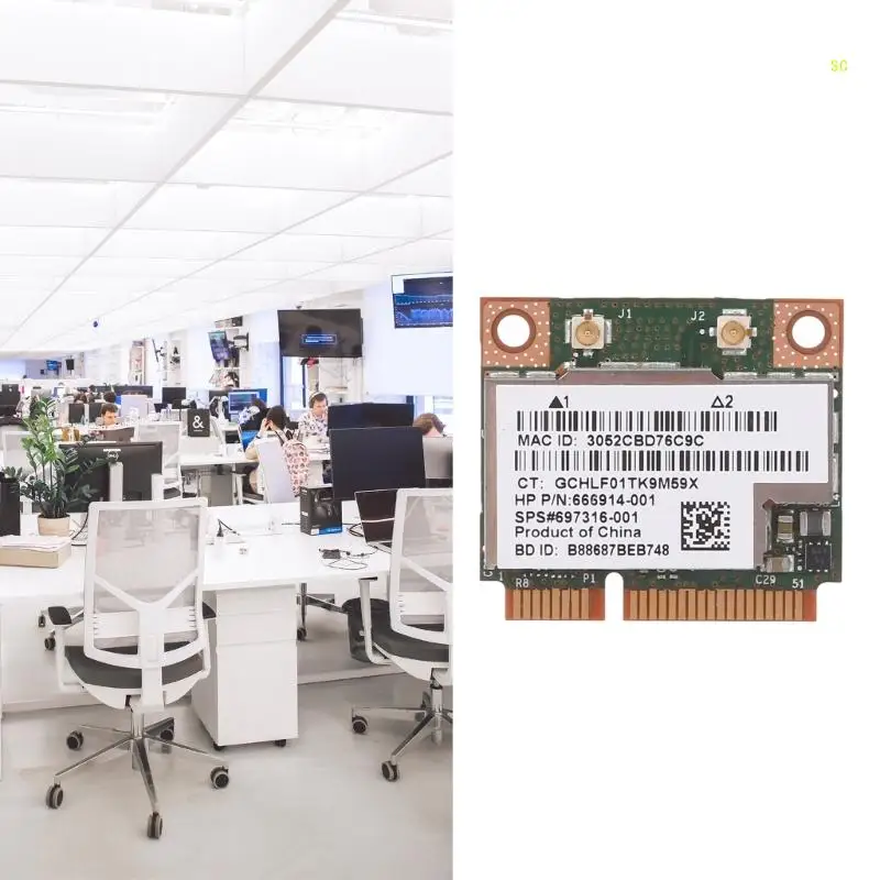 Двухдиапазонная беспроводная сетевая карта Mini PCIe 2 BT4.0 для BCM943228HMB дропшиппинг