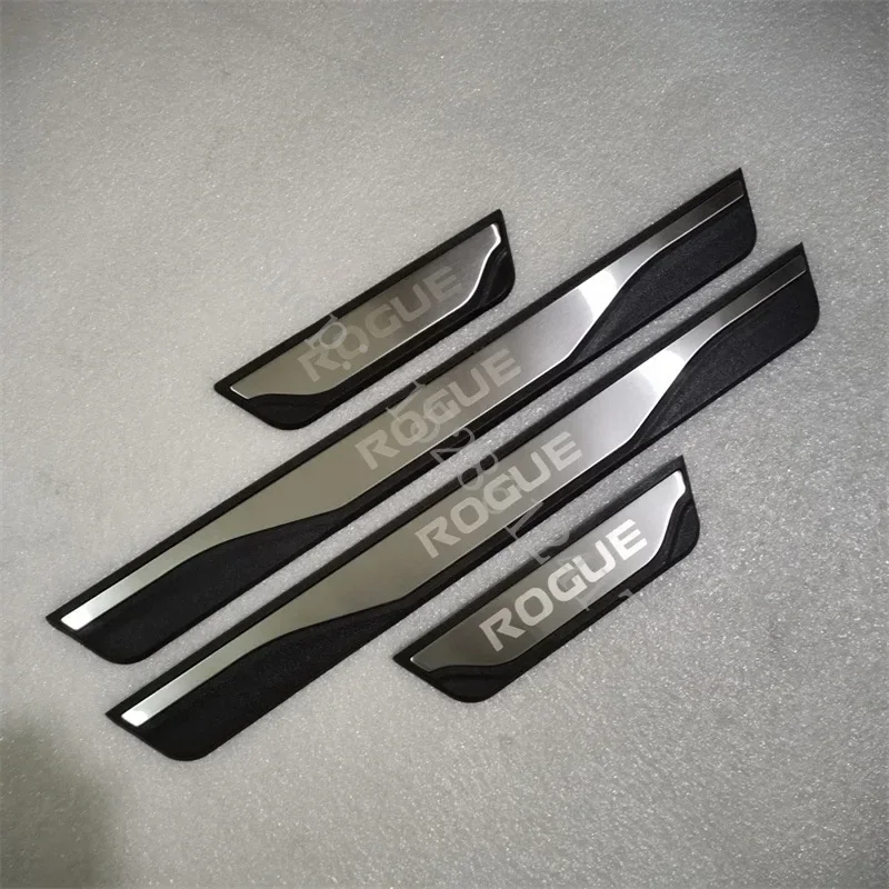 For Nissan Rogue X-Trail T32 2014 2015~2021 Plastic Car Accessories Styling Auto Door Sill Pedal Welcome Scuff Plate Cover