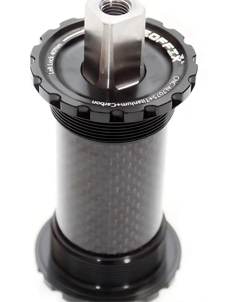 AliExpress NONE Hollow Titanium Axis Bearing Bike Bicycle Bottom Brackets BB68 103mm 107mm 110mm 113mm 119mm BC 1.37" 24T AL7075 Durable