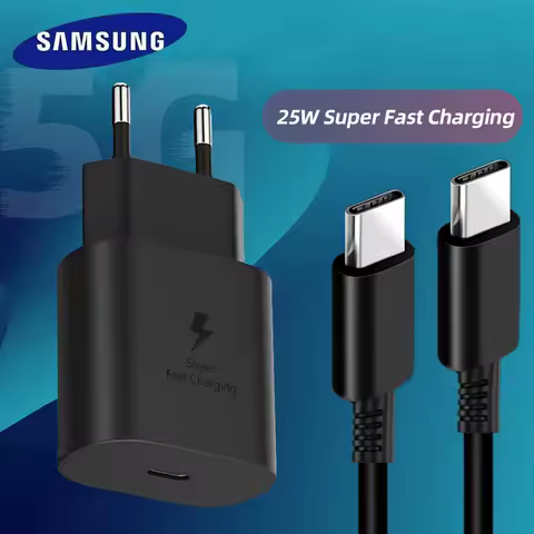 Original Samsung 25W Charger PD Type C Wall Chargeur Galaxi Z Fold 6 5 Z Flip 4 S25 S24 S23 A05s A54 A24 A23 M54 M13 M22 M32 M53