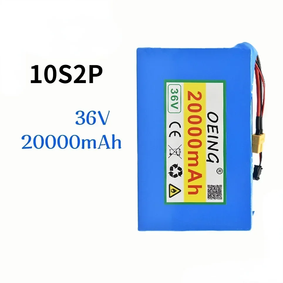 

NEW 10S2P 36V 20Ah 450Watt 18650 Lithium Ion Battery Pack For Scooter Skateboard Ebike Electric Bicycle 42V 37V 35E XT60 SM 2P