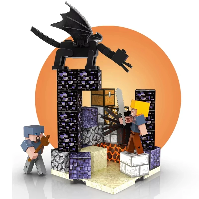 

Hell's Gate Theme Magnetic Building Kit 62PCS Mini World Cube Building Block Relief Toy Holiday gift children's educational toy