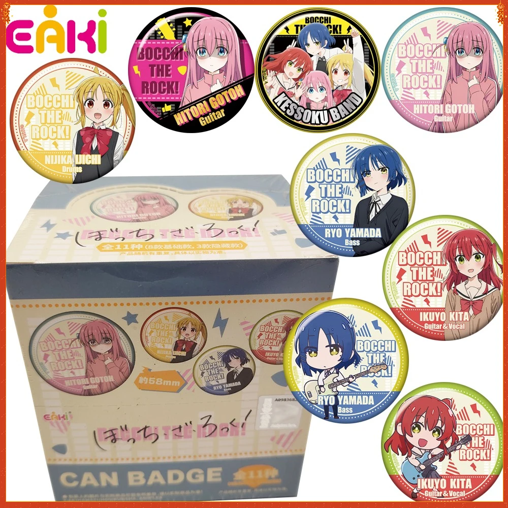 

New Original Eaki Bocchi The Rock！Anime Peripheral Round Badge Cartoon Practical Brooches Bag Pendant Accessories Surprise Gifts