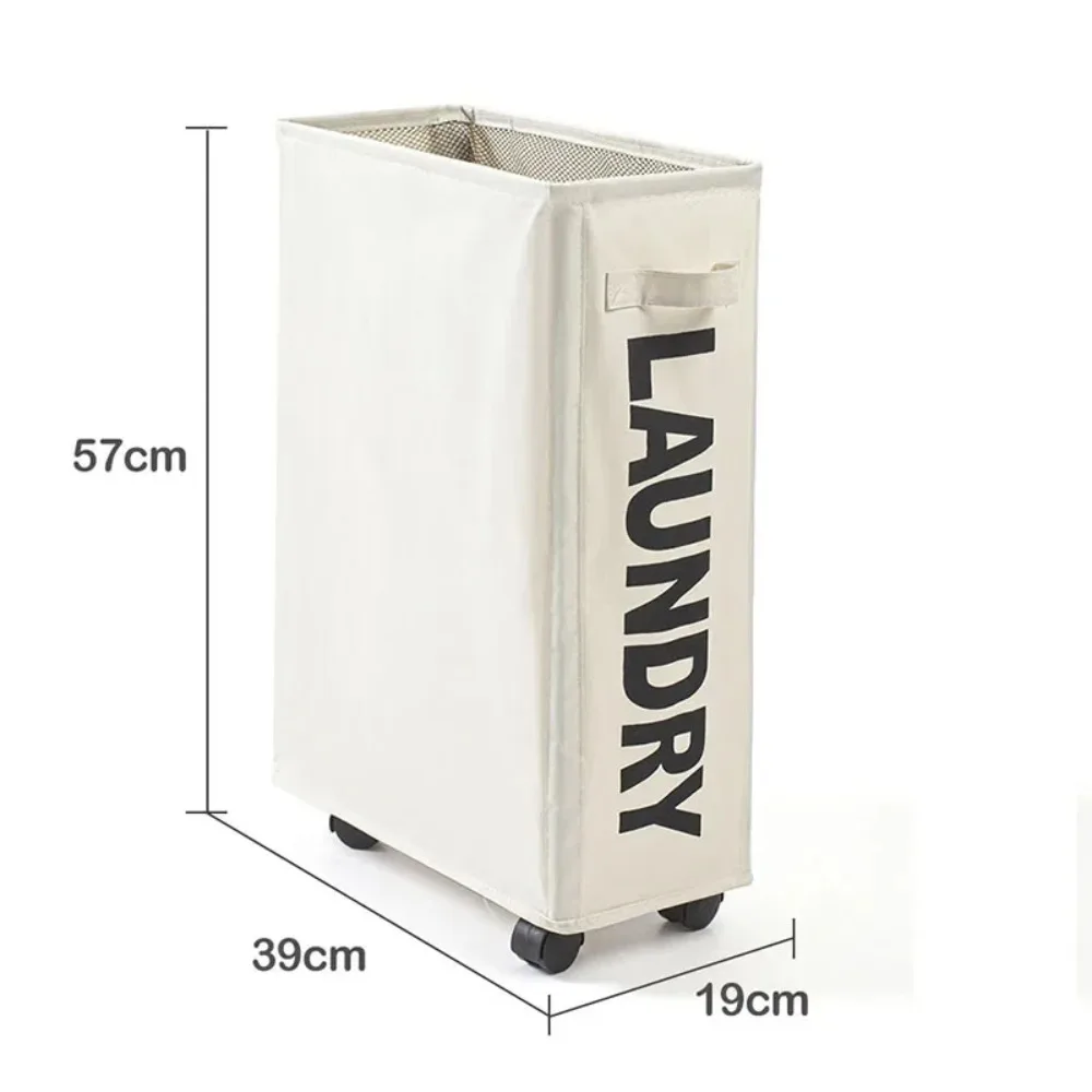Large Capacity Laundry Basket with Wheels Yoga Mat Storage Basket Multifunctional Foldable Waterproof Dirty Clothes Storage Bag