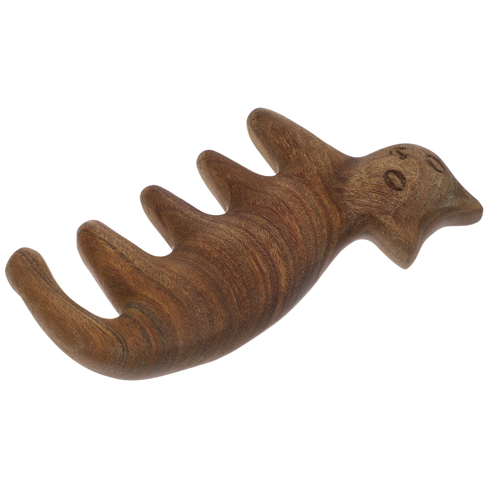 

Cat Shaped Sandalwood Wide Tooth Comb Head Massager Scalp Caring Acupoint Massage Tool for Hair Relaxation Portable Manual Scalp