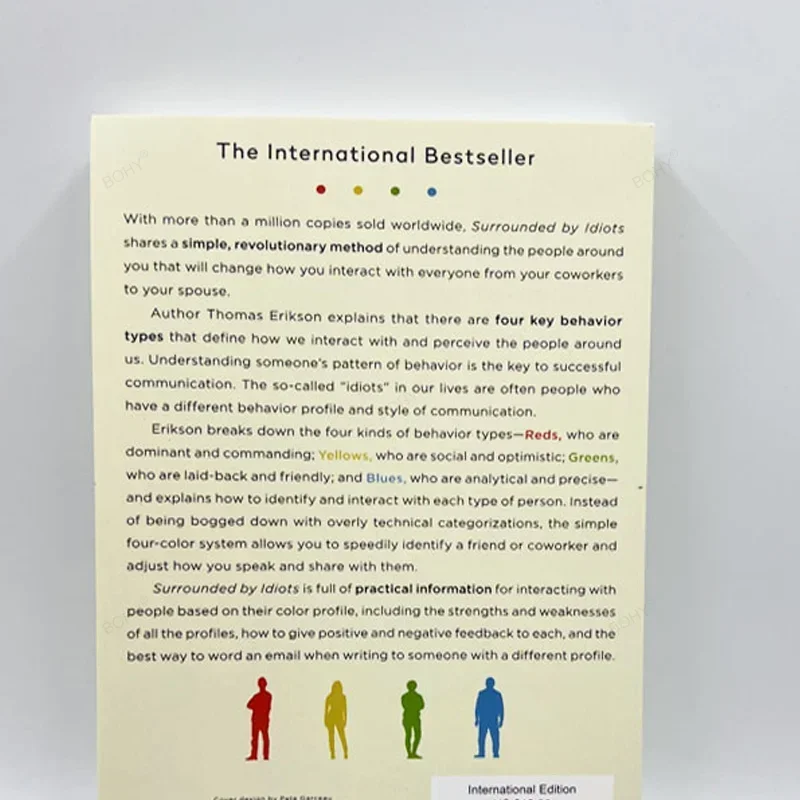 Libro en inglés de la novela de Thomas eridson, mejores vendedores, rodeados por los cantantes, los cuatro tipos de comportamiento humano