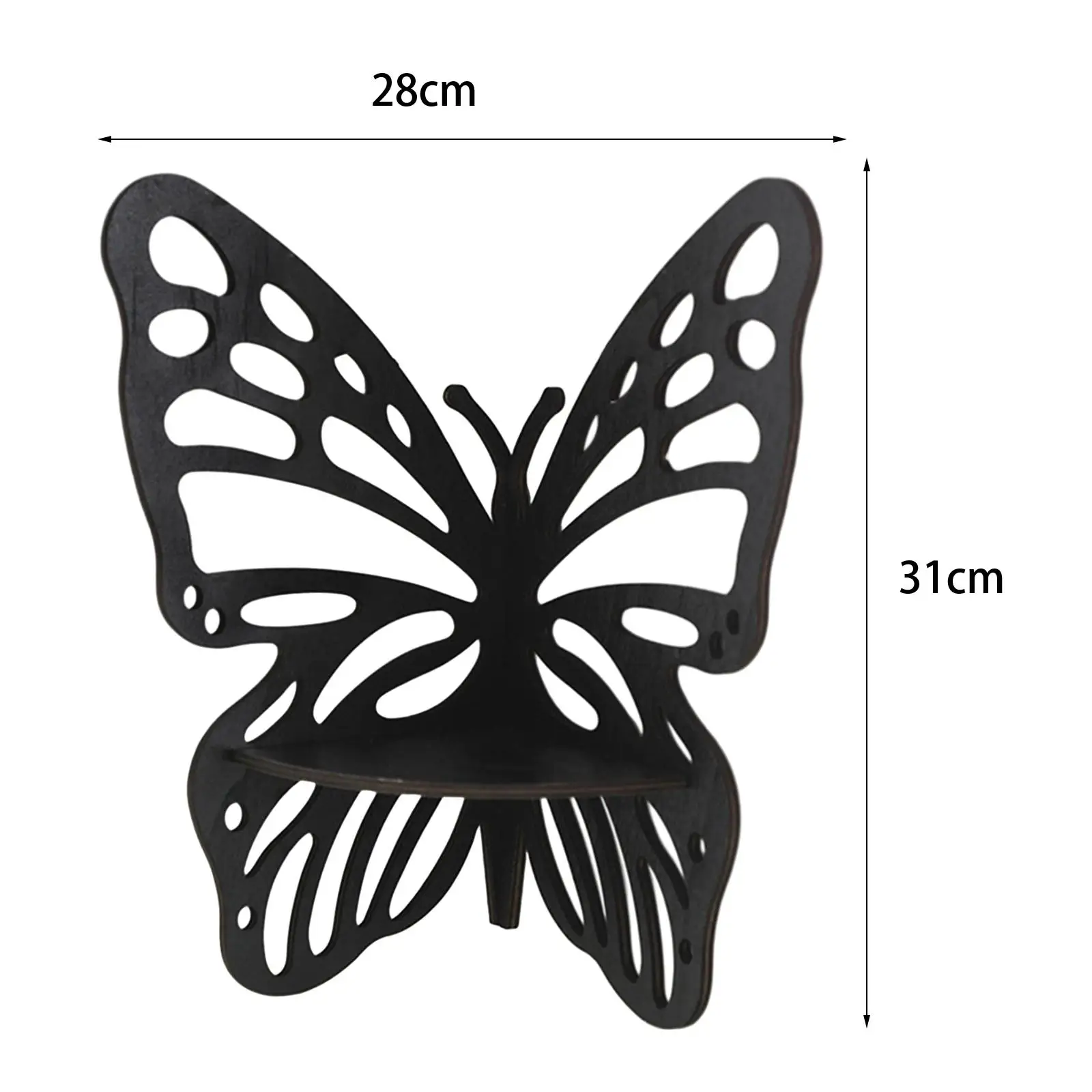 Butterfly Corner Shelf Display Shelf Storage Organizer Butterfly Shape Storage Rack for Dorm Kitchen Living Room Bedrooms Decor