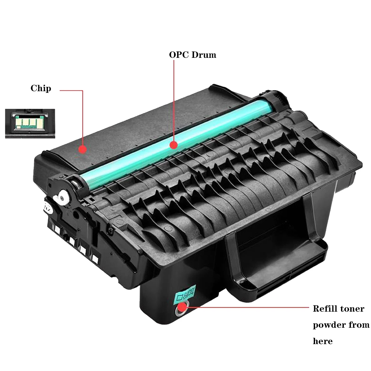 Toner Cartridge Replace Reset For Samsung SL-M3320 SL-M3320ND SL-M3320DN SL-M3370 SL-M3370FD SL-M3370DN SL-M3370ND MLT-D203