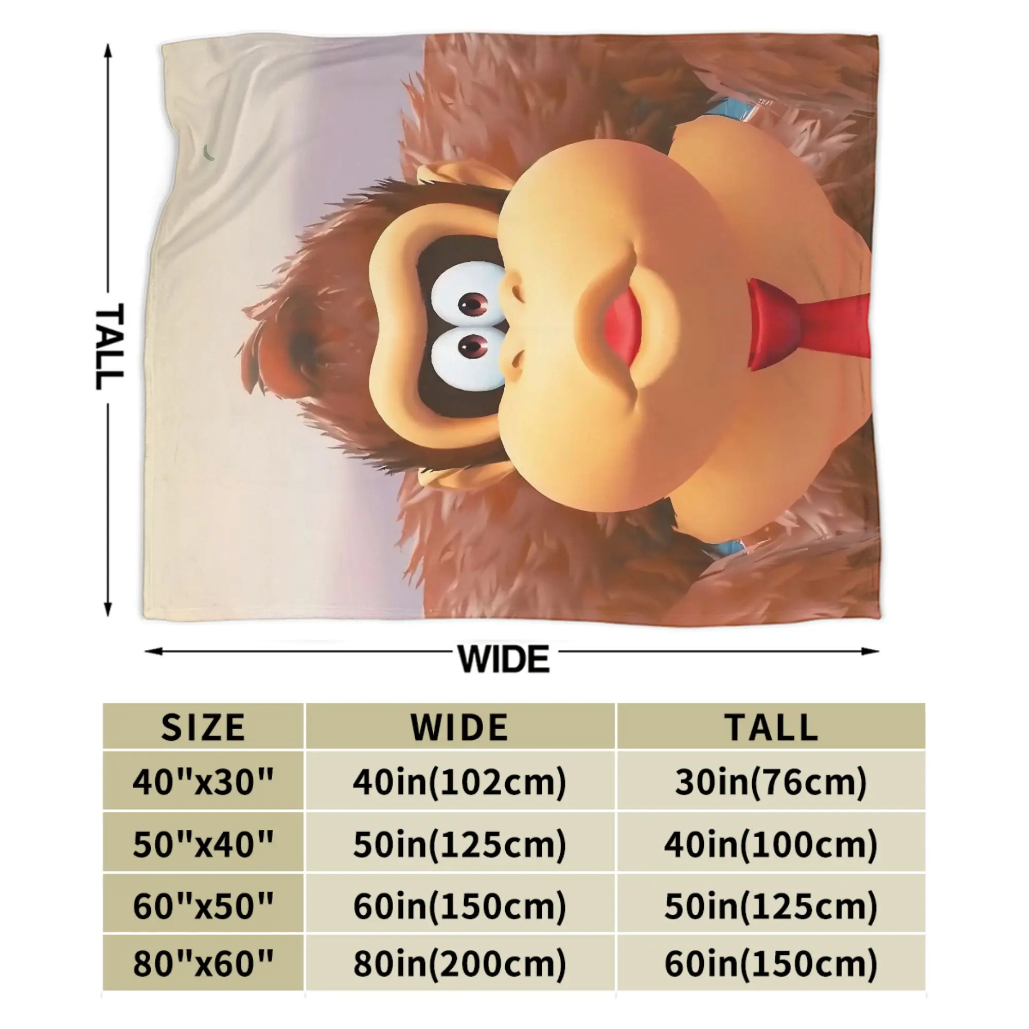 Donkeys Kong Bananzas Blanket  Super Warm Fashion Plush Throw Blanket For Girls Boys Bedroom Flannel Bedspread Bed Cover view 4