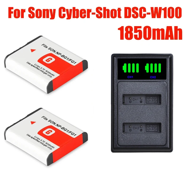 NP-BG1 Battery For Sony Cyber-Shot DSC-W100 DSC-WX1 DSC-H50 DSC-H55 DSC-H3 DSC-H7 DSC-H9 DSC-H10 DSC-H20 NP FG1 Npbg1