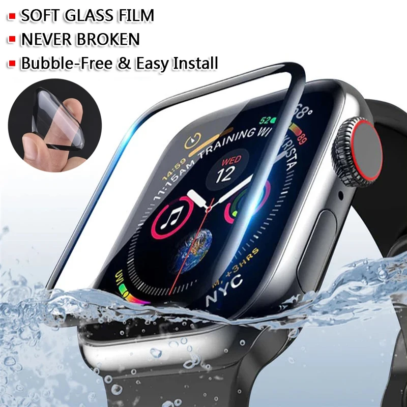 Ceramic Film For Apple Watch Series 9 8 7 6 45mm 41mm 42mm 44mm 40mm 38mm Screen Protector For iWatch Ultra 1 2 3 49mm Not Glass