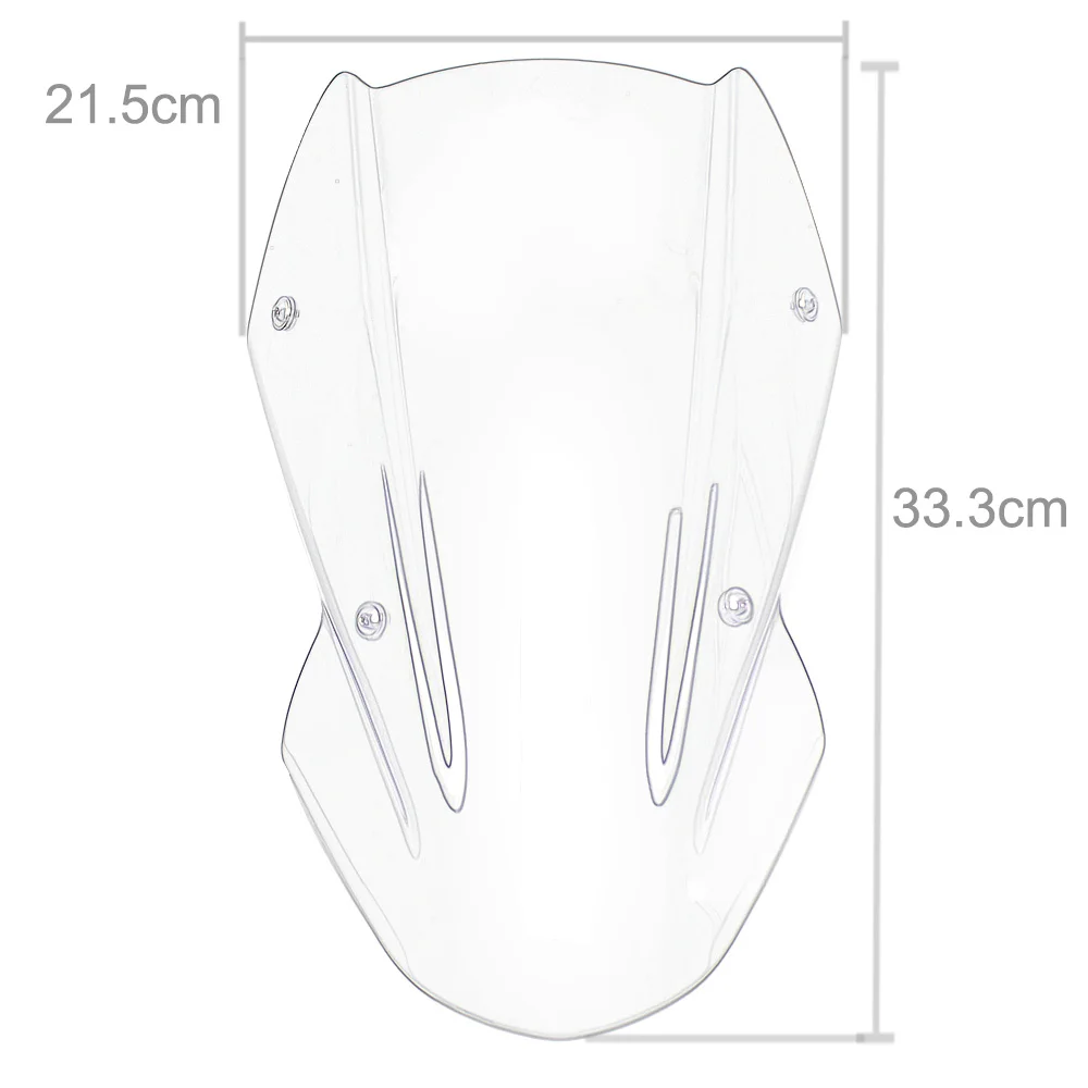 Z 650 Z-650 High Quality ABS Windscreen Windshield Shield Screen with Bracket For Kawasaki Z650 2017 2018 2019 Smoke Black Clear
