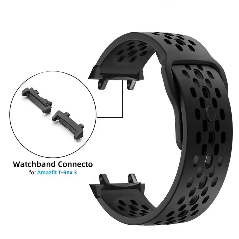 Soft Silicone Strap For Huami Amazfit T-REX 3 Breathable Sport Bracelet Band For Amazfit T-REX 3 Watchbands Accessories Correa