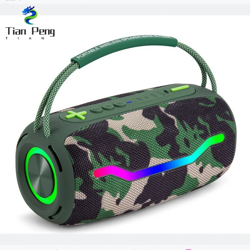 

Portable Bluetooth Speaker BOOMBOX520 20W RGB Running Light IPX4 Waterproof TF Card USB AUX Outdoor Bass Speaker