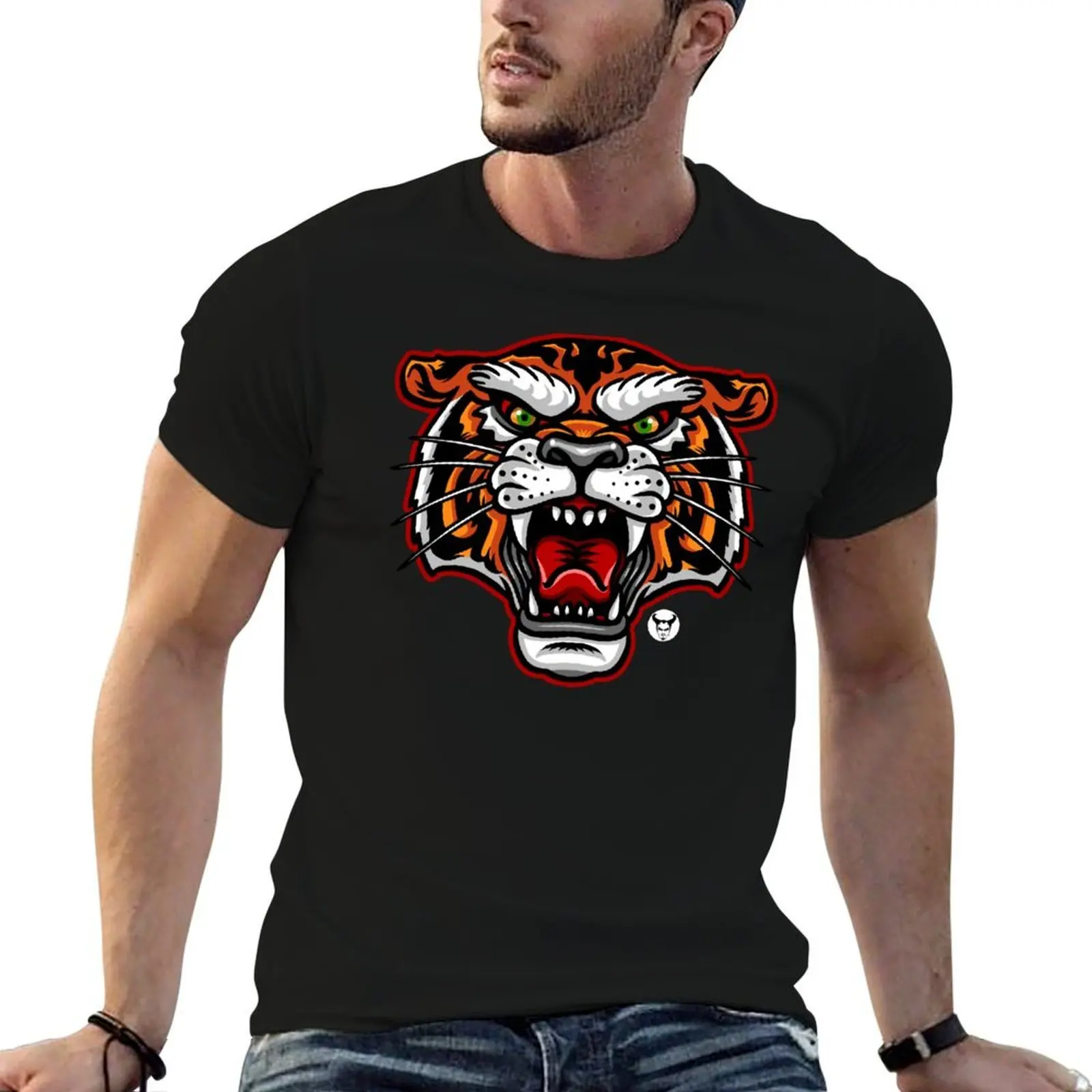 

Roaring Tiger T-Shirt t shirt for man 100 percent cotton cotton t shirt man T-Shirt