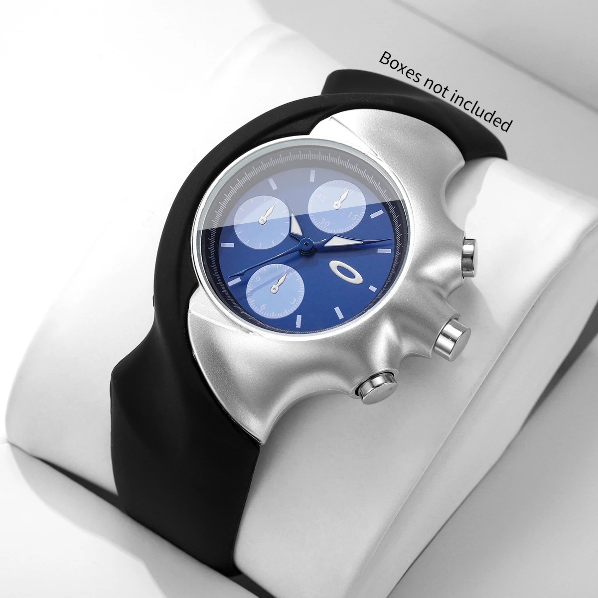 Unique Irregular Dial Men's Sport Watches Casual Silicone Strap Quartz Wristwatch Male Clock Relogio Masculino（Without Box）
