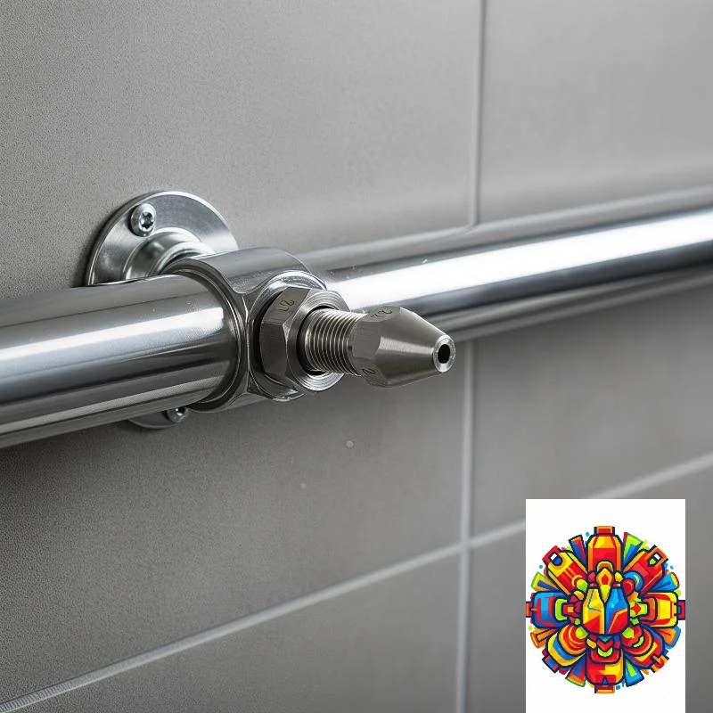 Universal Linear Flow Nozzle Stainless Steel 0 Degree Liquid Column Flow Tip Easy to Install for Home DIY Cleaning Projects