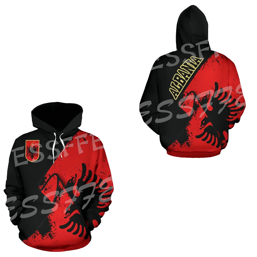 

NewFashion Albania Shqipëria Country Flag Pullover Tattoo Tracksuit Long Sleeves 3DPrint Harajuku Jacket Casual Funny Hoodies 24