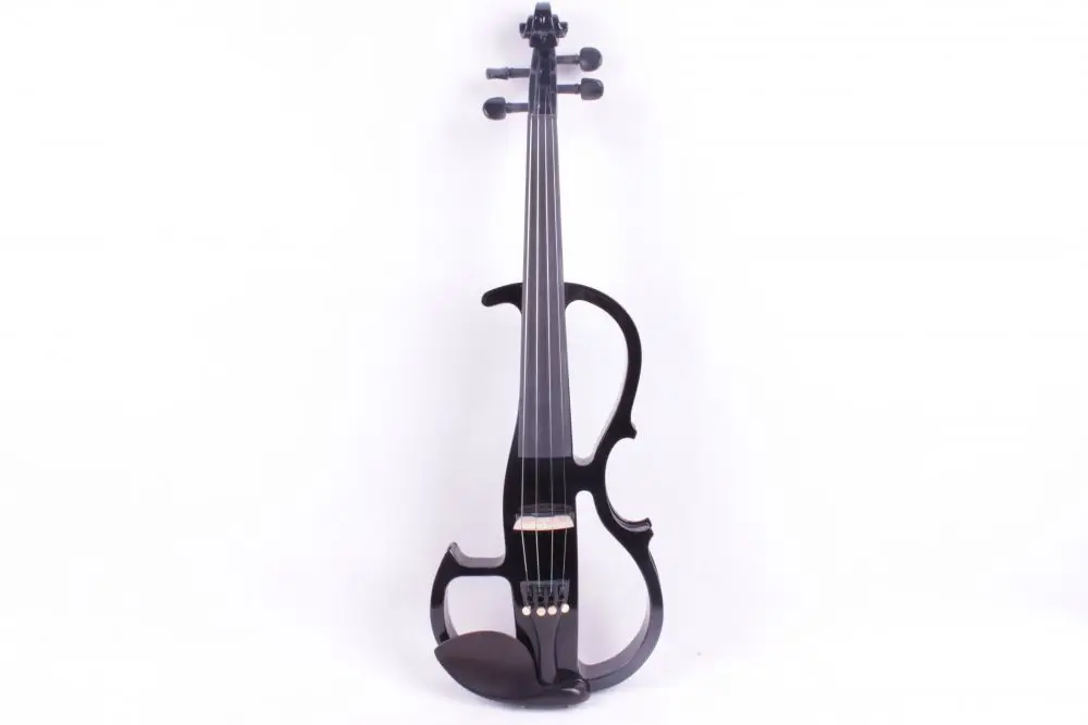 New blue  4 string 16'' Electric Viola Silent Solid Wood Body Powerful Sound Case Bow