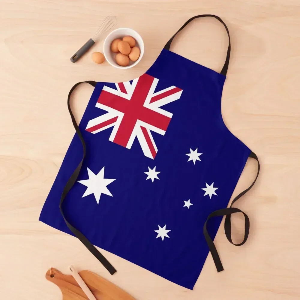 

Australia Flag Australia Day Gift for Proud Australian Apron Things For The Kitchen Waterproof women for women with pocket Apron