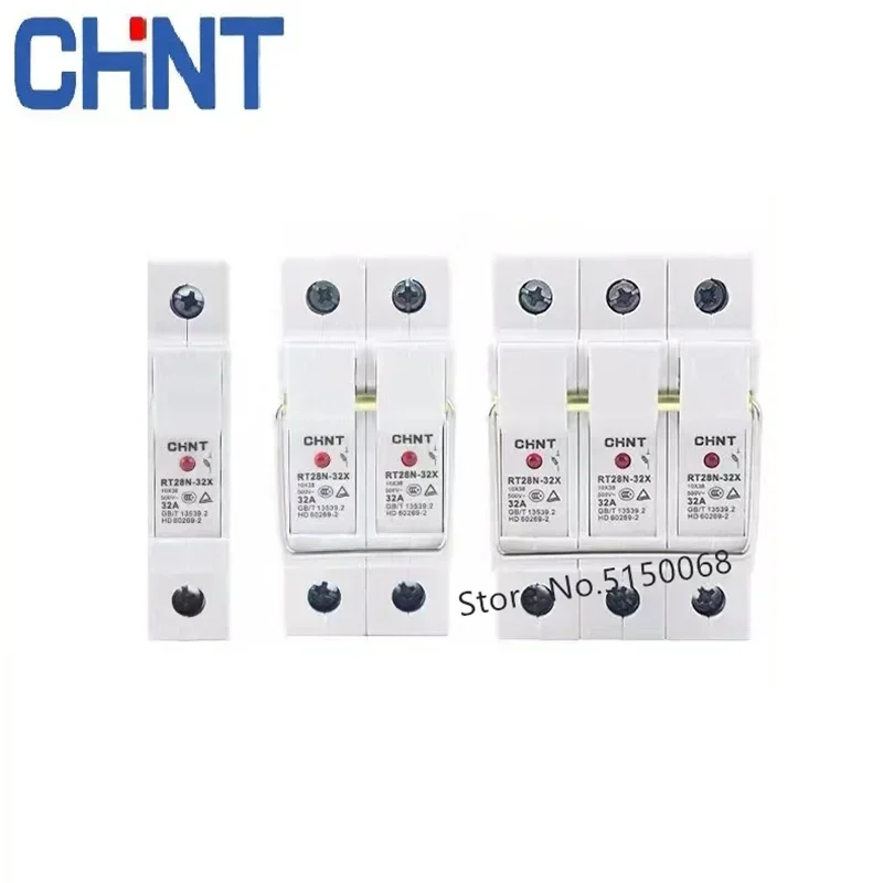 CHNT CHINT Fuse Base Holder Core RT28N-32 RT28N-32X RT28-63 R015 R016 16A 20A 25A 32A 40A 50A 63A Resistor Fuse Holder