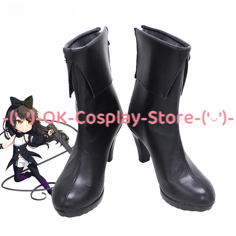 Blake Belladonna Cosplay Shoes Halloween Carnival Boots PU Leather Shoes Cosplay Prop Custom Made