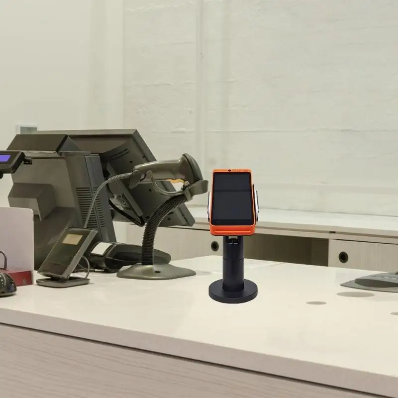 Terminal Pos Terminal yang Disesuaikan Sudut Rotasi Rotasi Kartu Kredit Rak Mesin 896C