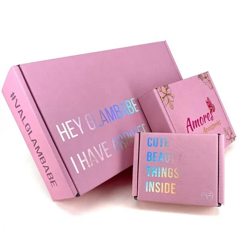 

Mailing Boxes Cute Shipping Boxes In Pink Colors For Beauty Packaging