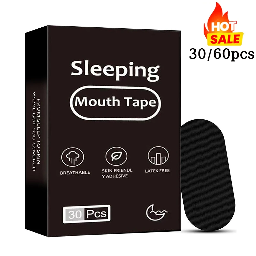 30Pcs Mouth Tape Sleeping Strip Keep Mouth Close Anti-Snoring Mouth Breathing Tape To Improve Sleep Lip Patch For Home Travel