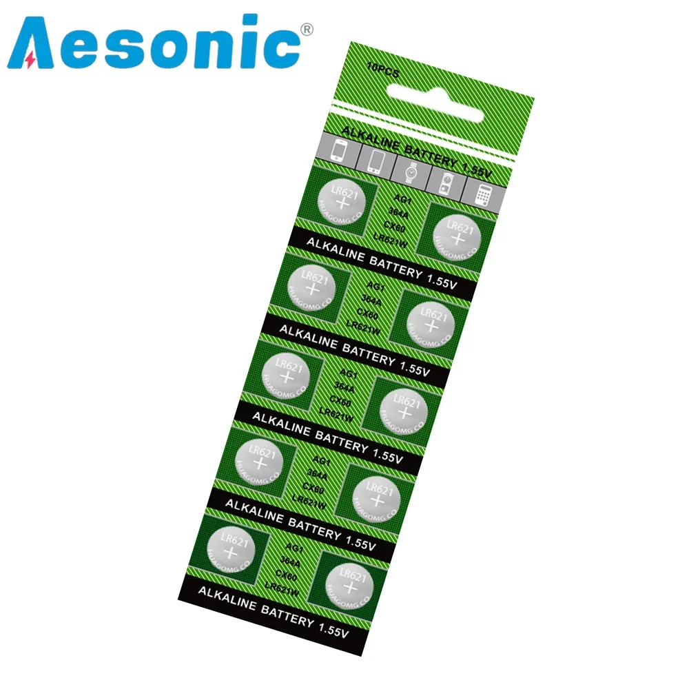 10PCS AG1 SR621SW Button Battery LR621 364 164 531 SR621 SR60 CX60 for Watch Toys Remote Cells Coin Batteries