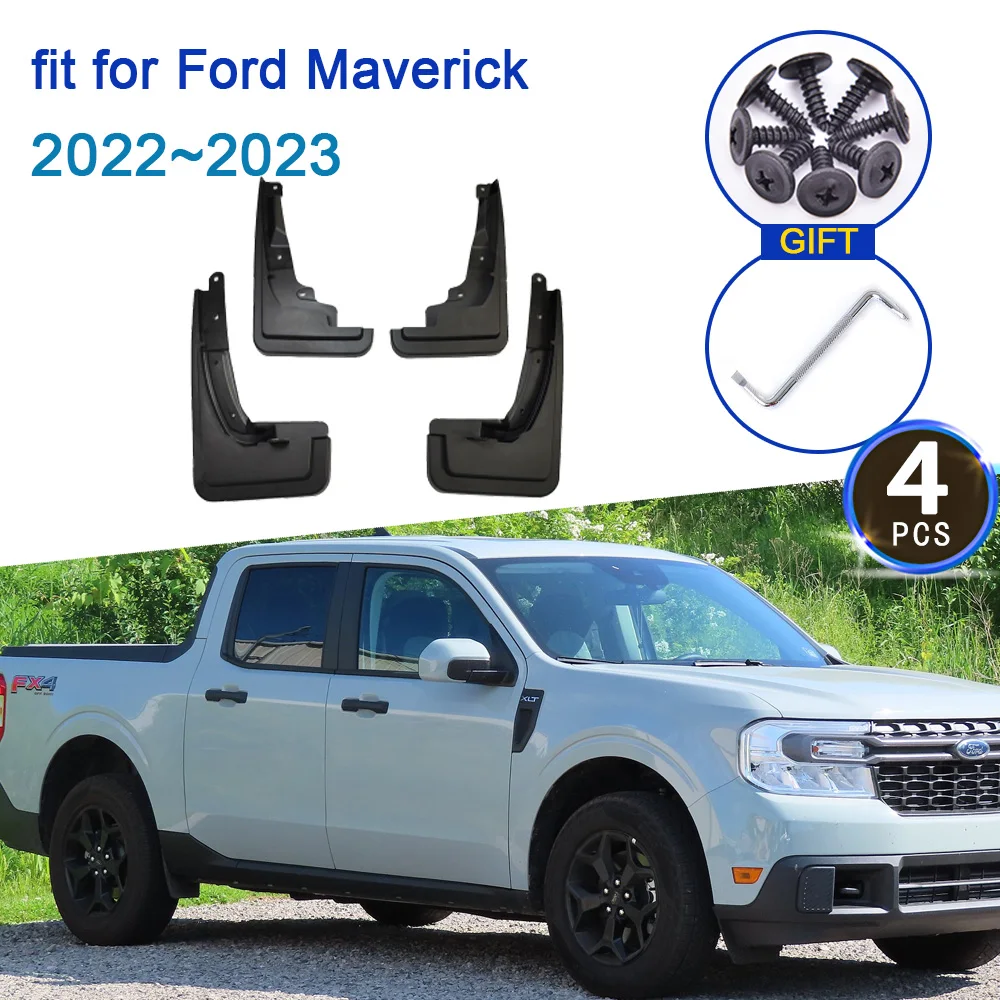 

Mudflap For Ford Maverick P758 2022 2023 Car Front Rear Wheels 4Pcs Mudguards Auto Parts Splash Mudguard Mud Flaps Accessories