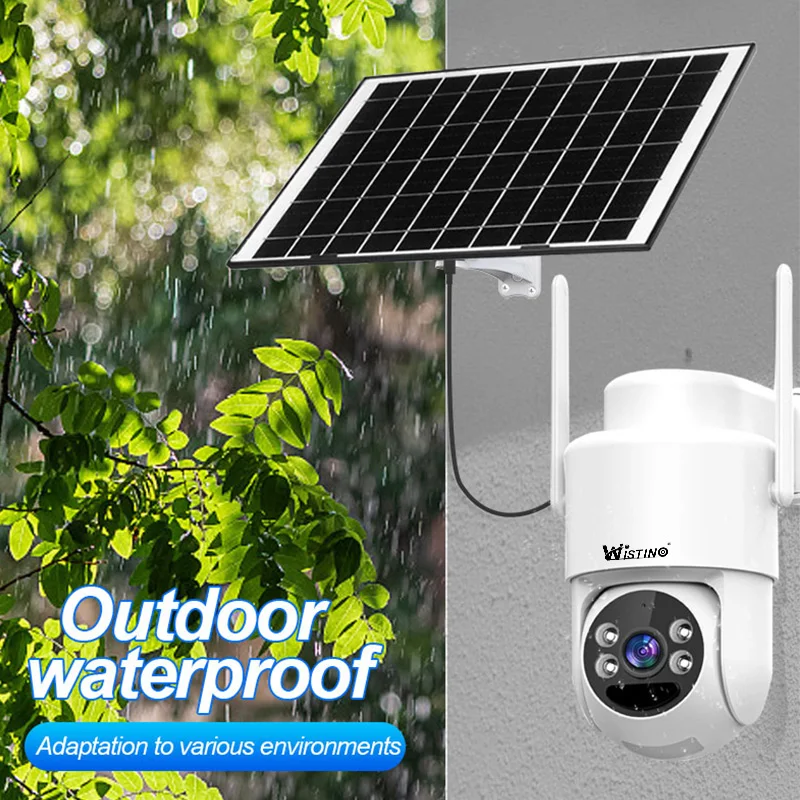 Eseecloud 4MP 4G كاميرا تعمل بالطاقة الشمسية كشف الحركة البشرية PIR إنذار للرؤية الليلية كاميرا تعمل بالطاقة الشمسية بالألوان الكاملة في الهواء الطلق #6