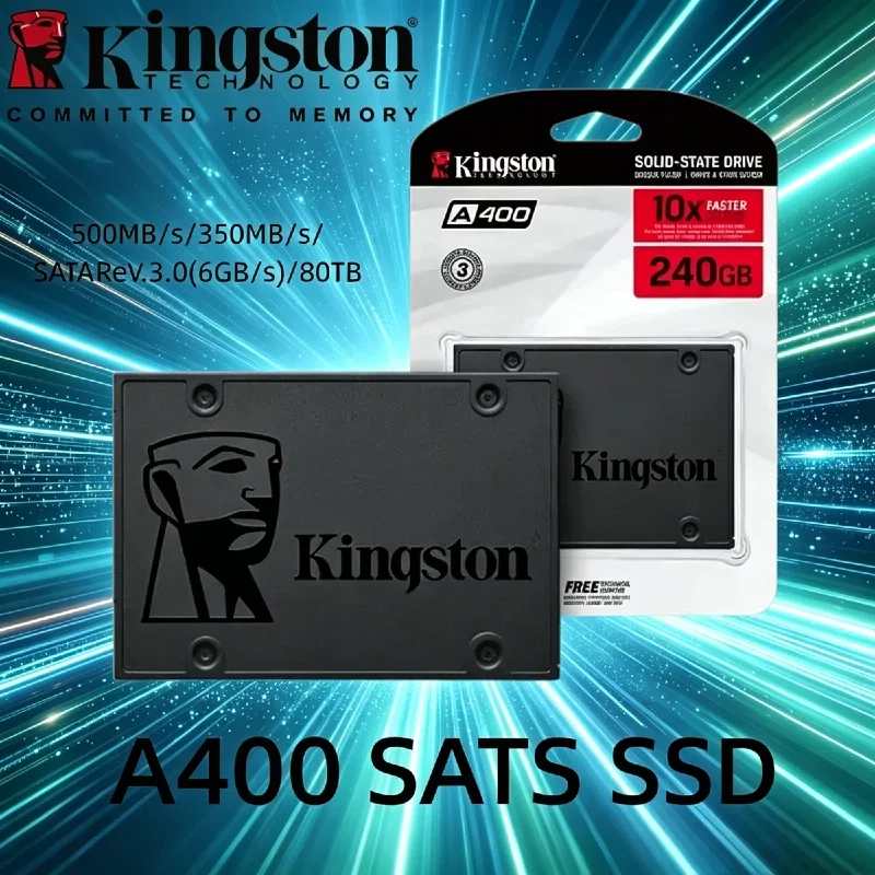 SSD Kingston A400 Low Power Consumption 2.5 Inch SATA III Internal SSD Multiple Sizes Solid State Hard Disk For PC