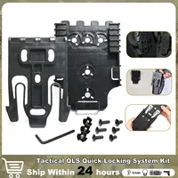 Tactical QLS Quick Locking System Kit,Platform Attachment for Duty Holster with Locking Fork and Receiver Plate and Accessories
