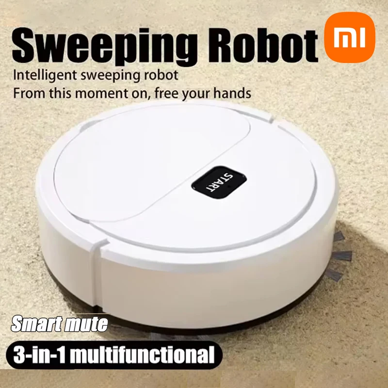 Xiaomi-Robot de barrido inteligente, Mini aspirador silencioso, fregona, cepillo, máquina de limpieza multifunción tres en uno para el hogar, nuevo