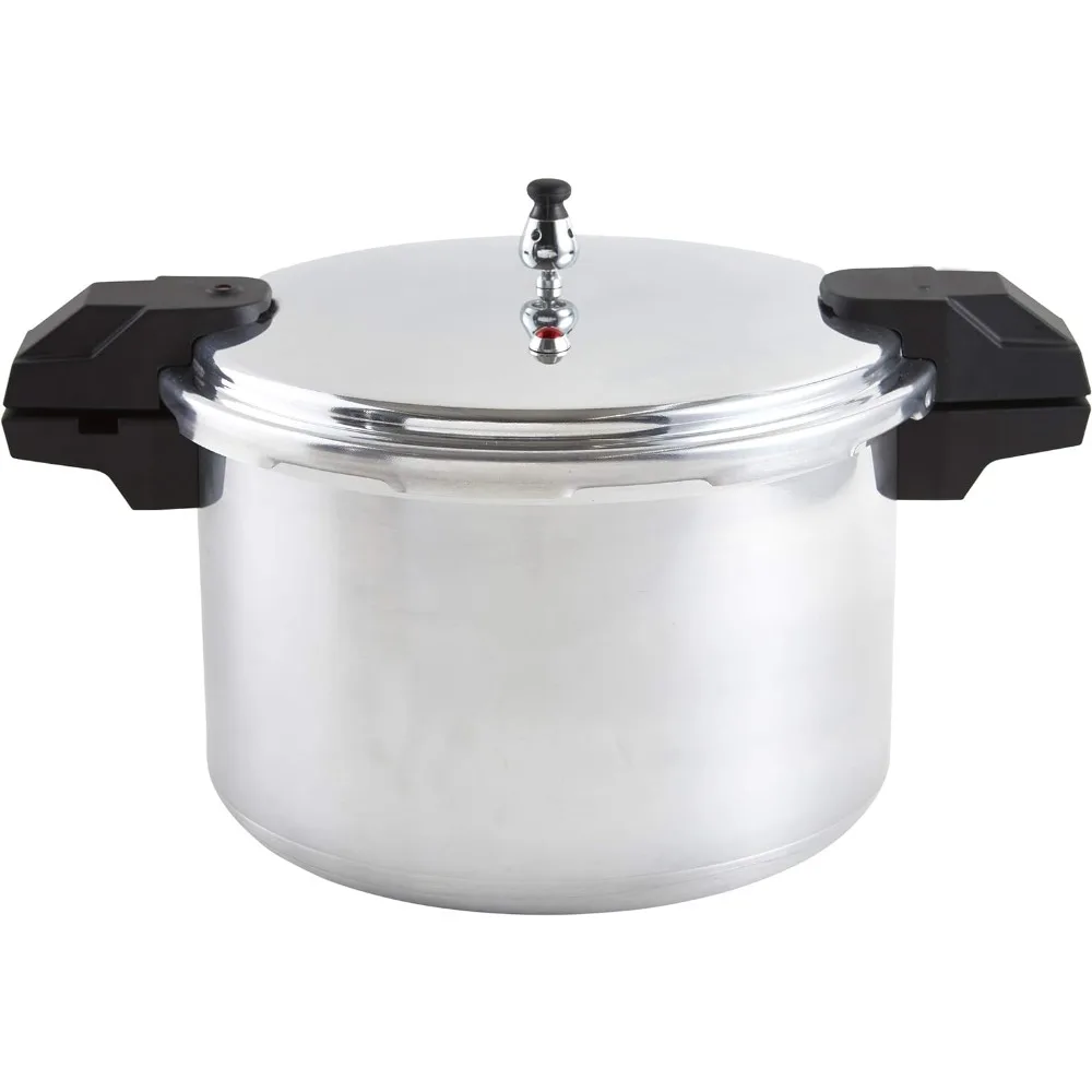 

Mirro 92116 Polished Aluminum 5 / 10 / 15-PSI Pressure Cooker / Canner Cookware, 16-Quart, Silver