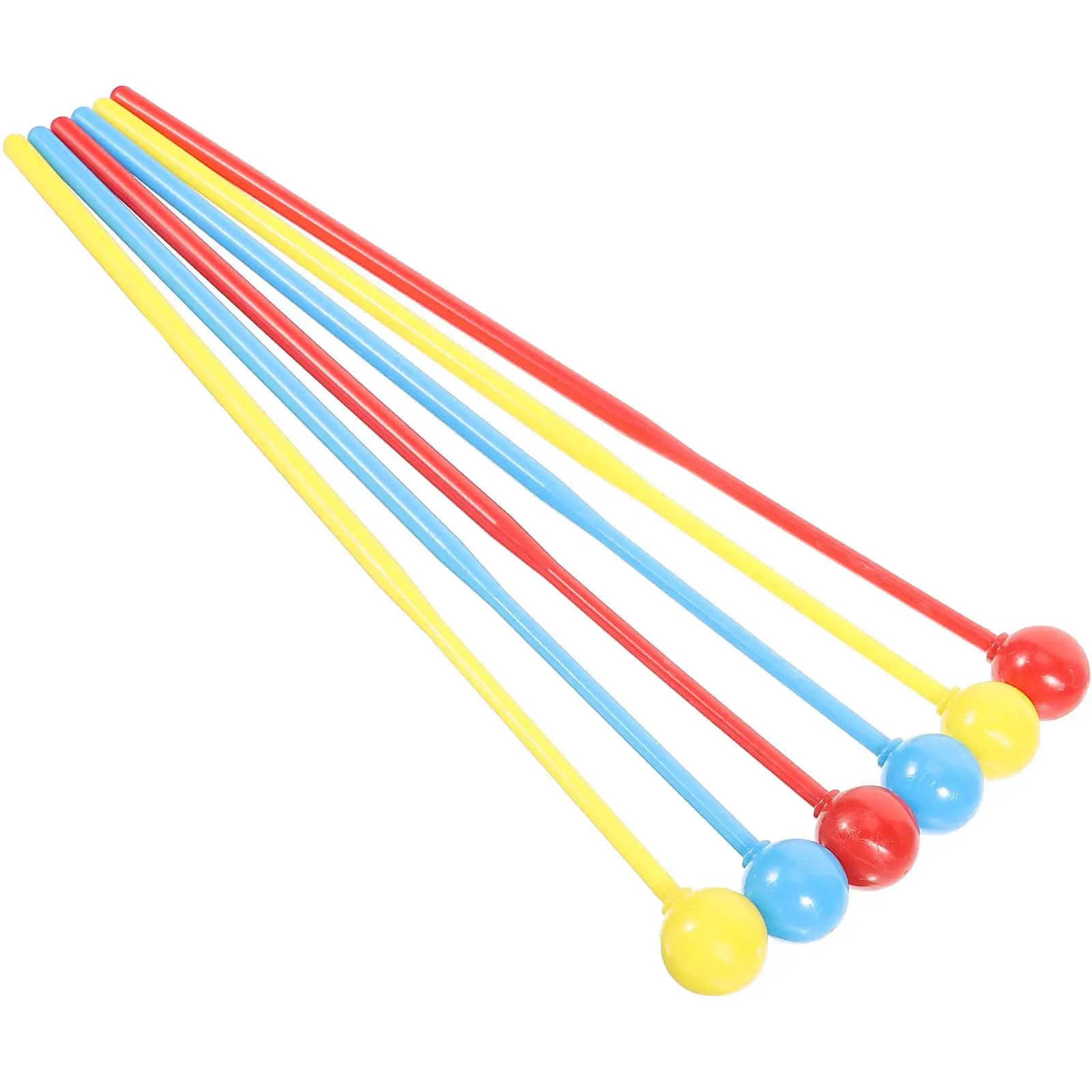 Fun Gesture Shaped Drumstick 3 Pairs Childrens Percussion Mallets Instrument Hammer Multi Color Marimba Sticks Xylophone