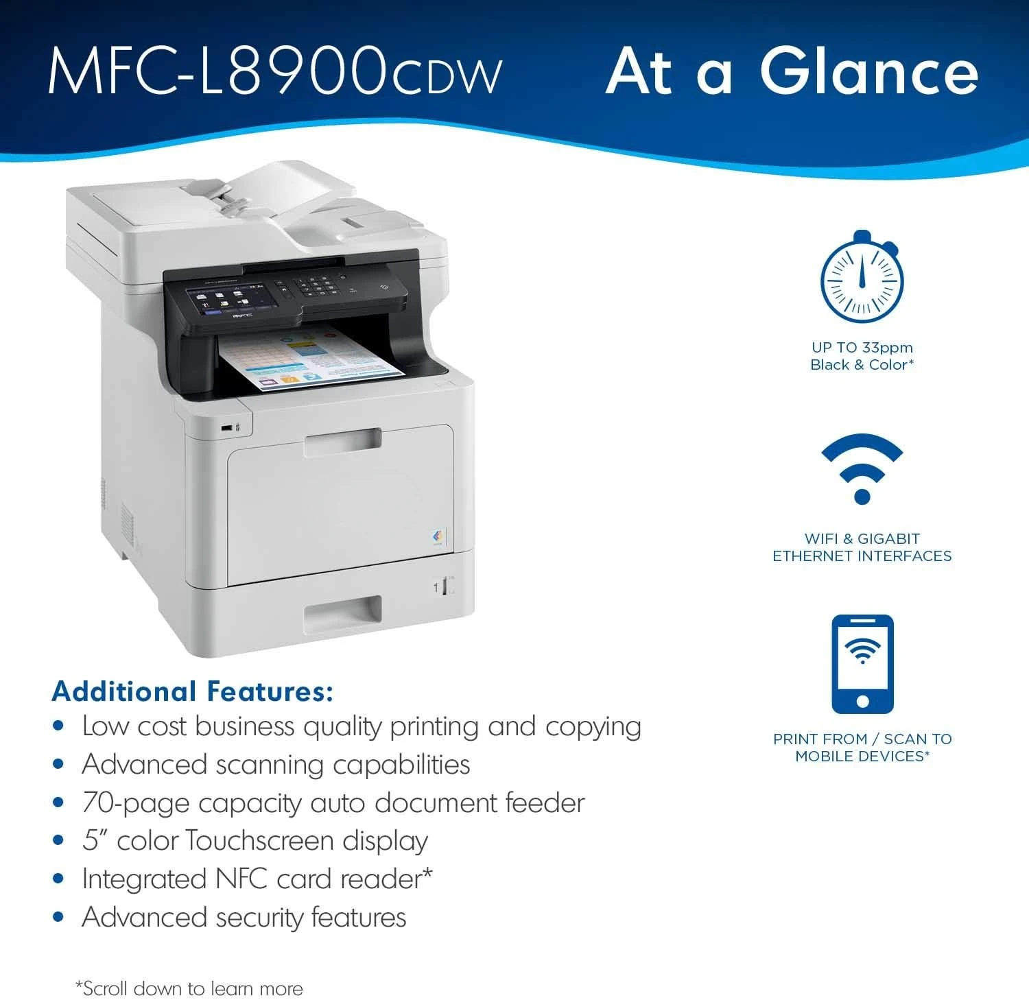 NEW Business Color Laser All-in-One Printer