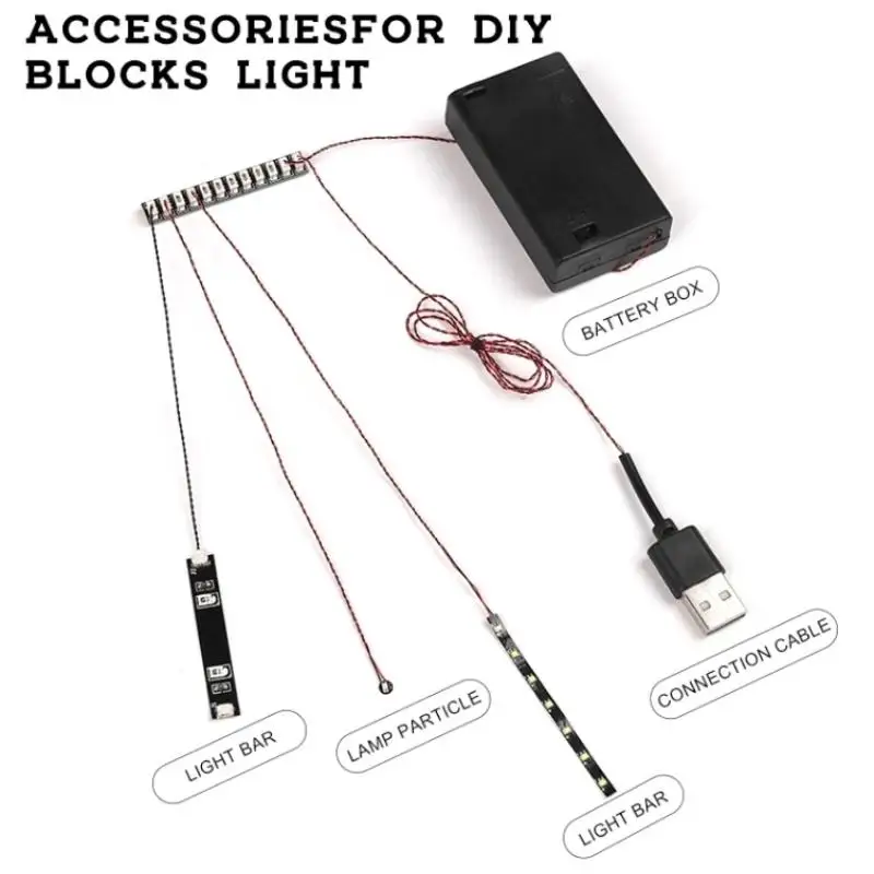 DIY 50cm USB Power Cable Compatible With Building Block Lighting DIY Decorative Lamp USB Wire Toy Accessories view 5