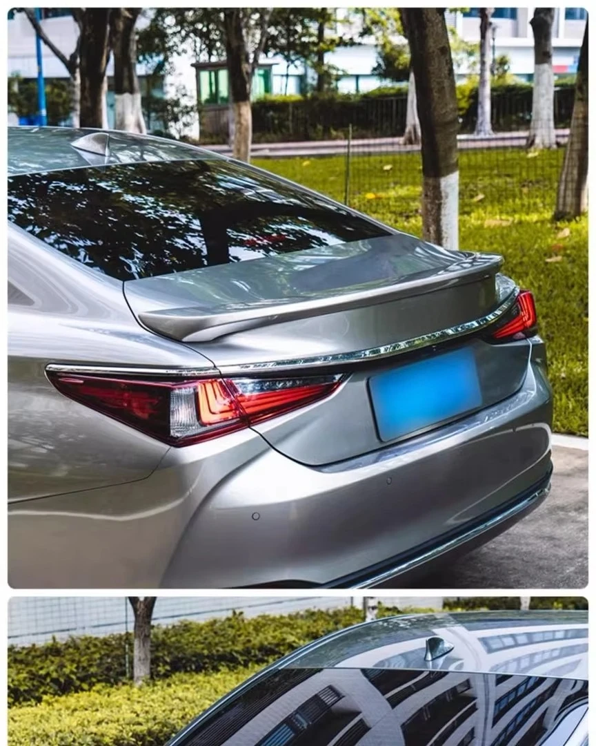 High Quality ABS Car Spoiler Universal Splitter Rear Diffuser Spoiler for ES 18-23 Rear Trunk Wing Accessories