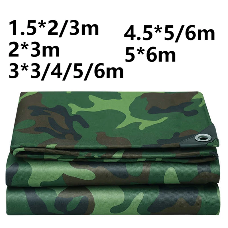 Thick Sunshade Sail Anti-UV Shade Canopy Large Waterproof Awning Tarp Oxford Outdoor Camping Garden Patio Yard Big Flower Green